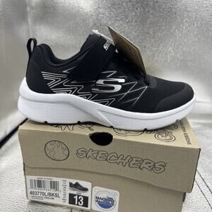 Skechers T Runners Childrens Boys Laces Fastened Padded Ankle Collar Kid Size 13